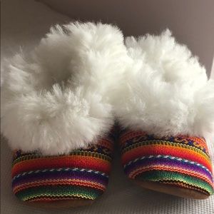 Size 6 Cuzquena Alpaca Wool slippers (unisex)
